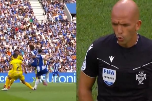O lance que deu no penálti para o FC Porto frente ao Nacional (VÍDEO)